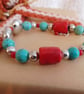 Handmade bracelet made using pre-loved beads. - Image 3