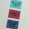 Butterfly Trio, Linocuts.
