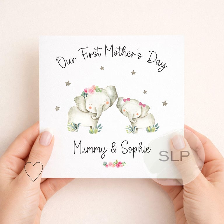 Personalised First Mother's Day Card Our First Mother's Day Mummy & Baby
