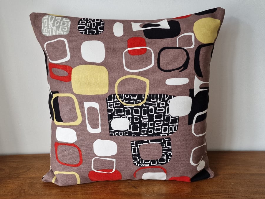 Handmade Sanderson "Festival" Jacqueline Groag cushion cover