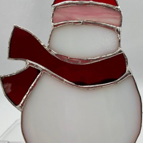 Stained Glass Snowman