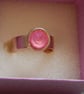 Ultra Pink Coral AB Swarovski Solitaire Ring - Image 2