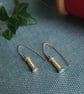 Silver Bobbin Earrings - Sewing Gift, Cotton Anniversary Gift, Seamstress Gift  - Image 2