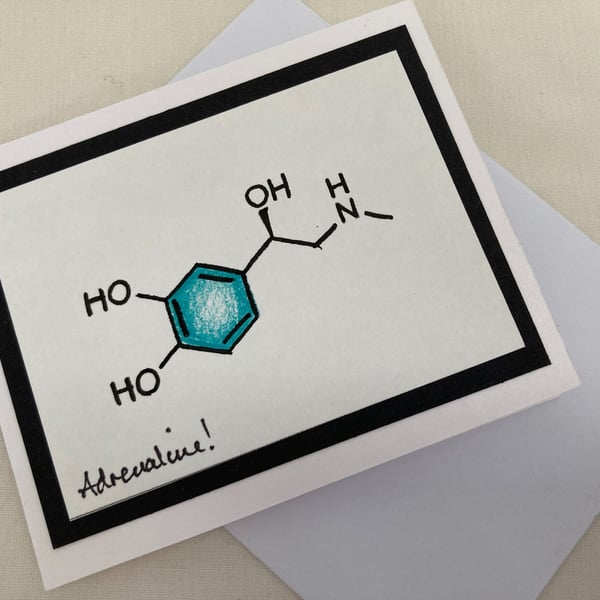 Adrenaline greetings card