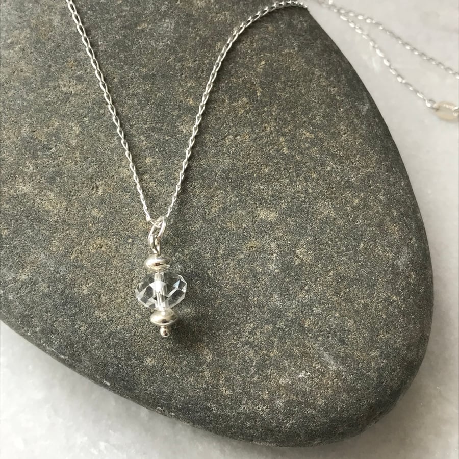 Sterling silver and Swarovski Crystal necklace 