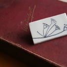 Flora ceramic brooch