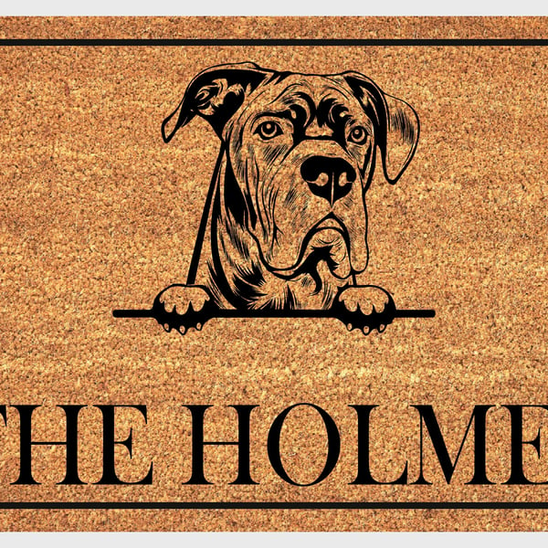 Cane Corso Door Mat - Personalised Cane Corso Welcome Mat - 3 Sizes