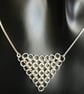 Sterling Silver Chainmaille Graduated Necklace  - Image 5