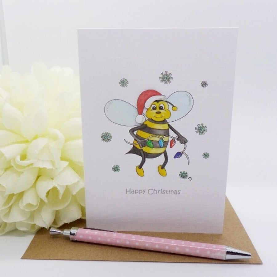 Christmas Bee Card