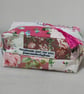 Patch work Box Bag, cosmetics - makeup Bag. - Image 1