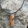 Wooden festival pendant