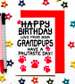 Birthday Card From Grandpups, Dogs For Grandparent, Nan, Grandad, Gran, Papa - Image 1