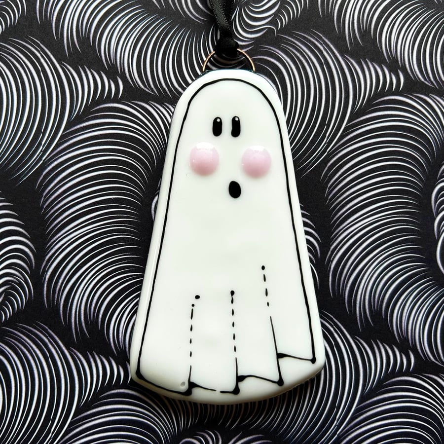 Fused Glass Ghost