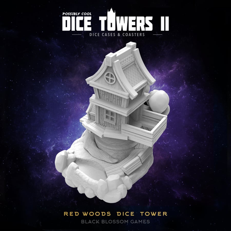 Possibly Cool Dice Towers II - Red Woods - DnD Pathfinder Tabletop RPG