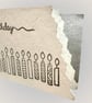 Luxury birthday card with silver candles, cutaway and matching silver insert.  - Image 2