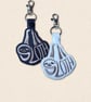 Sloth Keyring - Animal Silhouette Word Art Accessory