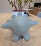 Ceramic stegosaurus ornament, dinosaur figurine  - Image 2