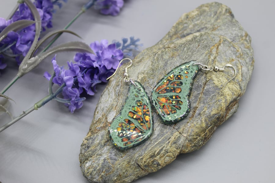 Butterfly Wing Earrings,  Butterfly Earrings, Gift for Nature Lover