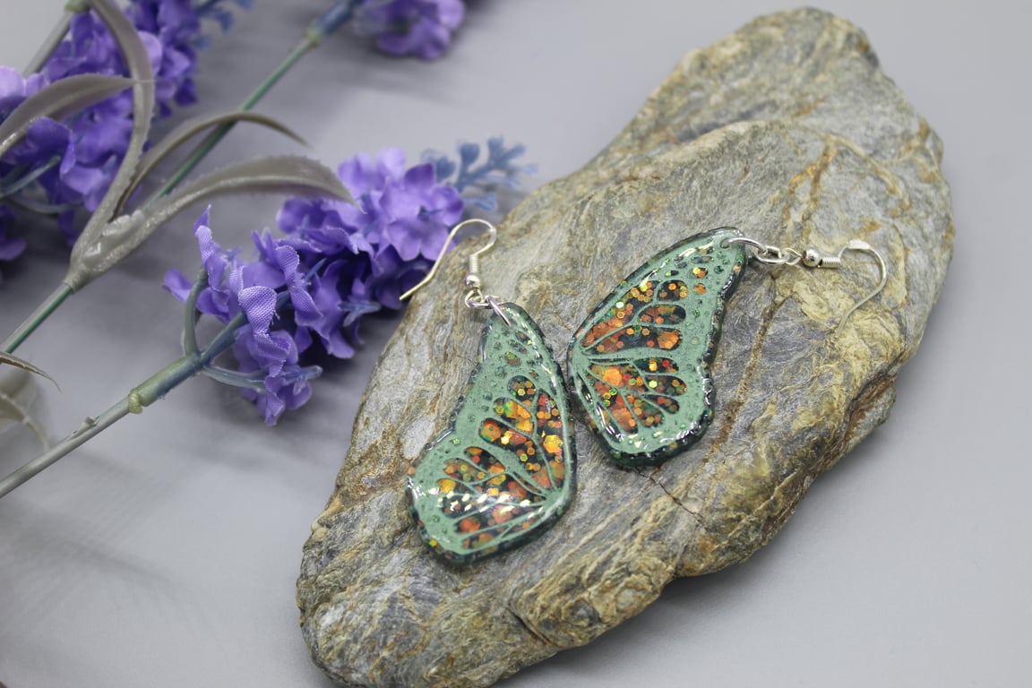 Butterfly Wing Earrings,  Butterfly Earrings, Gift for Nature Lover