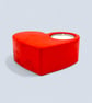 Red Heart-Shaped Tealight Holder - Studio Sale - Image 5