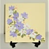 Hand painted floral greetings card ( ref F 604)