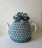 Tea cosy Tea cosie - icy tweed with glitter whirls
