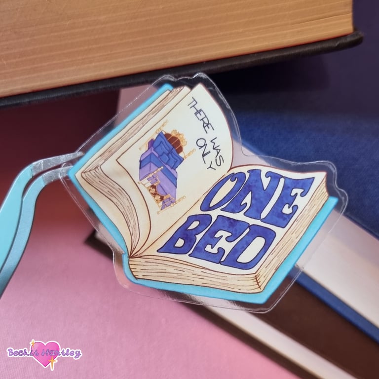 Only One Bed - Die Cut Clear Stickers - Illustrated Stickers