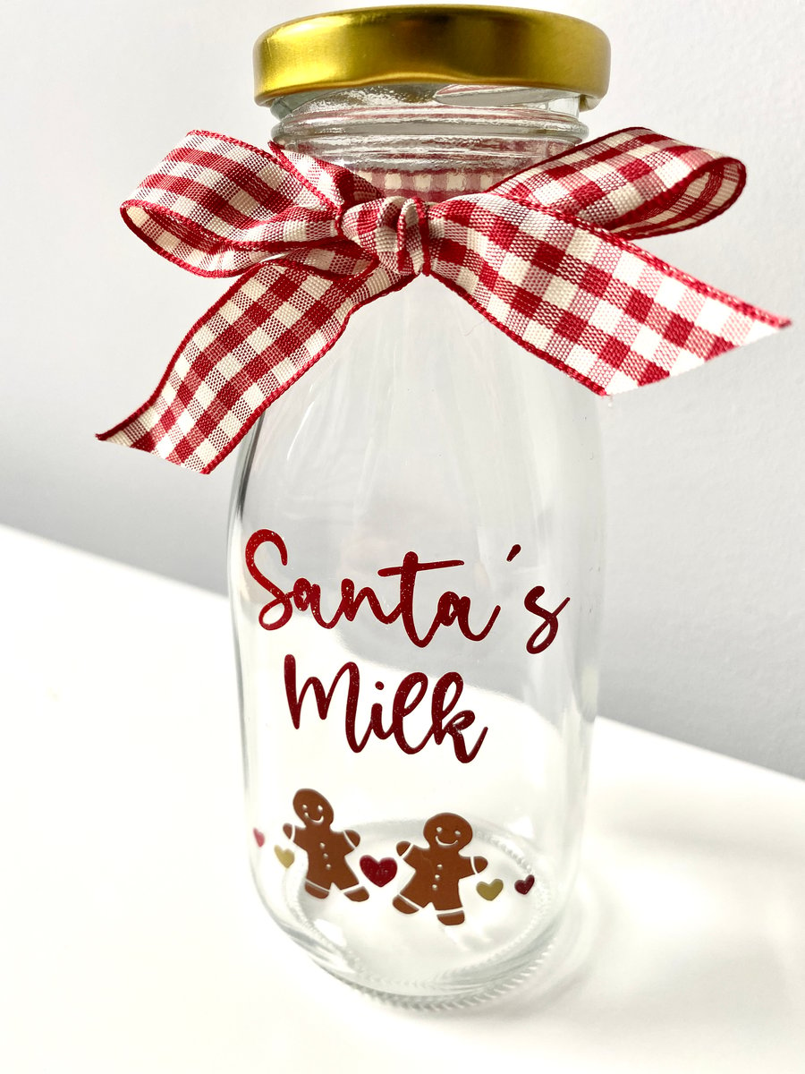 Personalised Santa's Milk Bottle