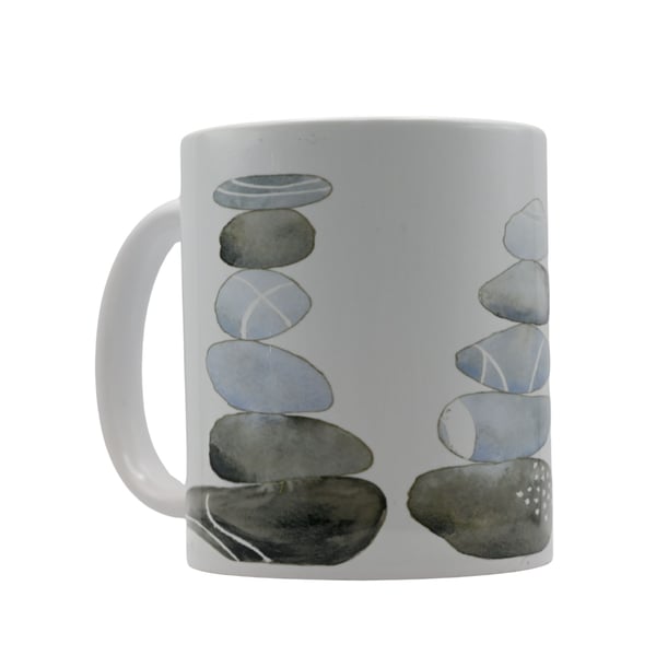 Pebble Stack Mug - 11oz Ceramic Mug