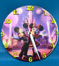 Handmade Disney inspired Mickey and Minnie Mouse Wall Clock - Image 1