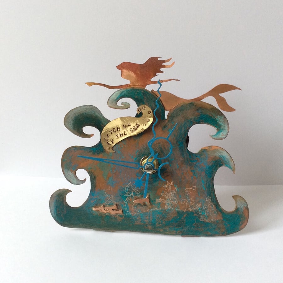 Scottish Sea and Mermaid Clock