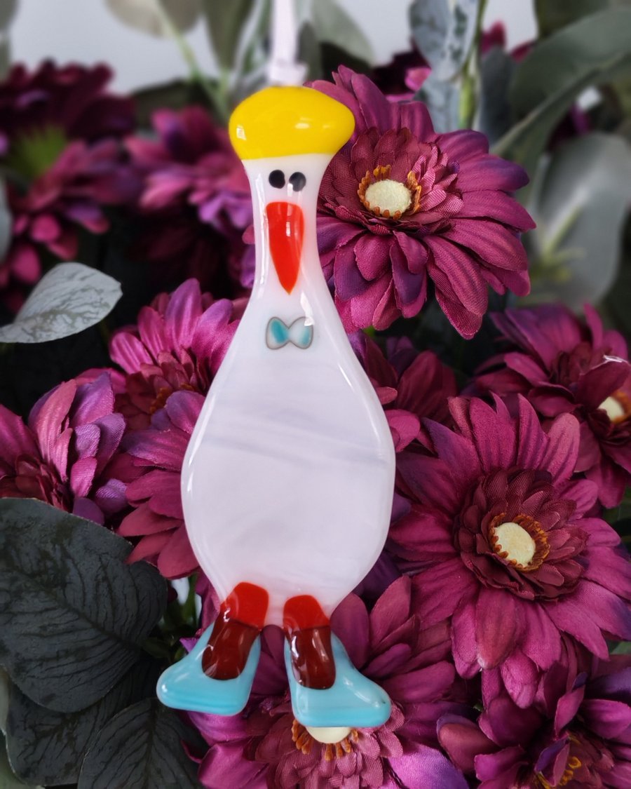 Goose in Boots and Sou'wester Hat
