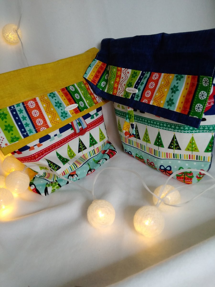 KIDS FABRIC GIFT BAG 
