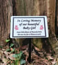 Personalised Baby Child Memorial Plaque Baby Grave Ornament Grave Plaque - Image 3