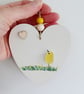 Sea Glass Easter Chick, Handmade Easter Hanging Decoration, Sweet Keepsake - Image 2