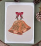 Christmas Bells Card, Merry Christmas Greeting Card, Illustrated Christmas Card - Image 4