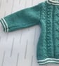 Patterned jumper knitted in a bamboo and wool yarn - Image 2