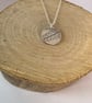 Silver fern leaf imprint pendant necklace - Image 5