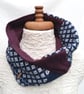 Neck Warmer, Snood, Repurposed Sweater Scarf