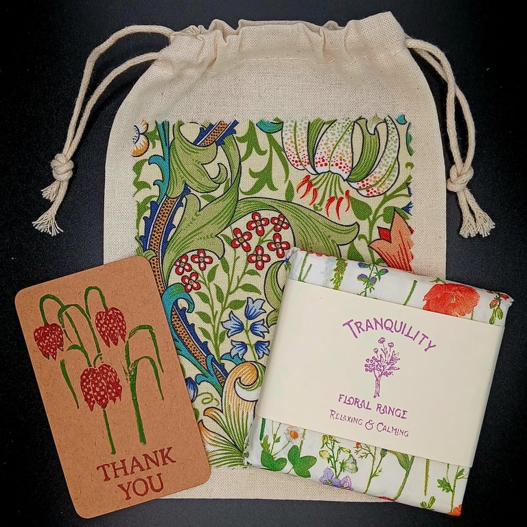 Wildflower Meadow Lavender & Neroli Botanical Wax Melts Thank You Gift & Bag
