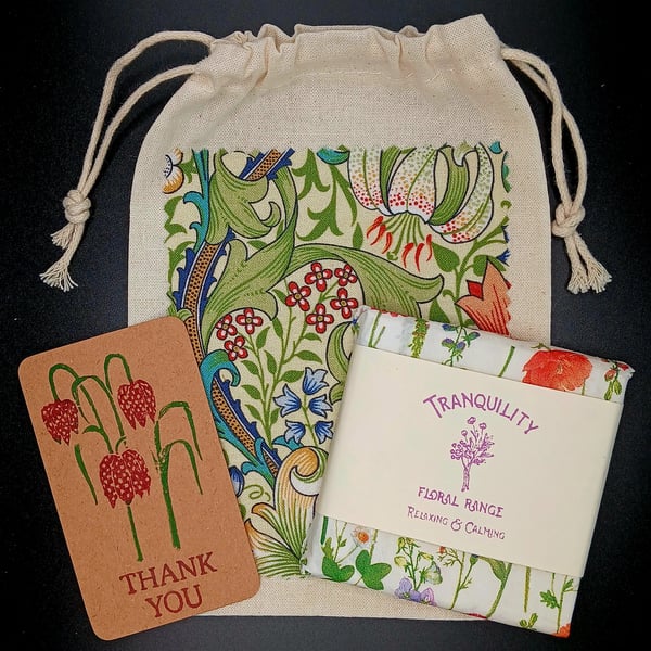 Wildflower Meadow Lavender & Neroli Botanical Wax Melts Thank You Gift & Bag