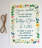 Wildflower Wedding invitation - Image 4