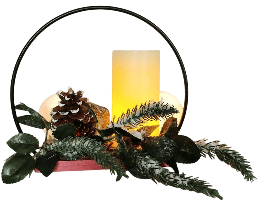 Christmas LED Candle Table Centerpiece