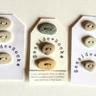 Beach Pebble Buttons
