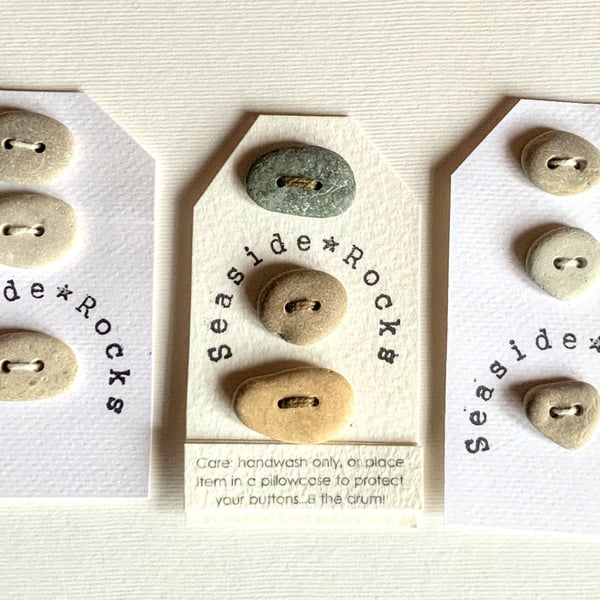 Beach Pebble Buttons
