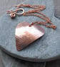 Large Copper Heart Pendant Copper Chain - Image 5
