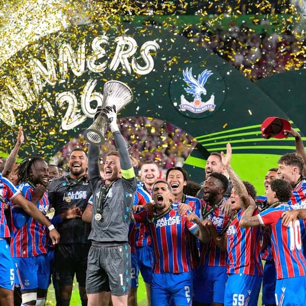 Crystal Palace FC UEFA Conference League Cup Winners 2026 Photograph Print