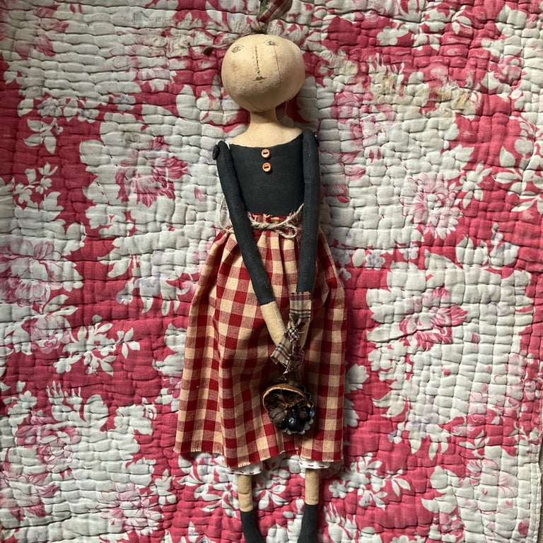 Primitive Pumpkin Doll