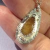Golden Yellow Sapphire pendant - Honey colour 