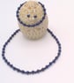 Lapis Lazuli and Sodalite Necklace Bracelet and Earrings Set, Jewellery Set - Image 10